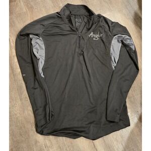 Anglur 1/4 Zip Long Sleeve Men's Size M Grey
